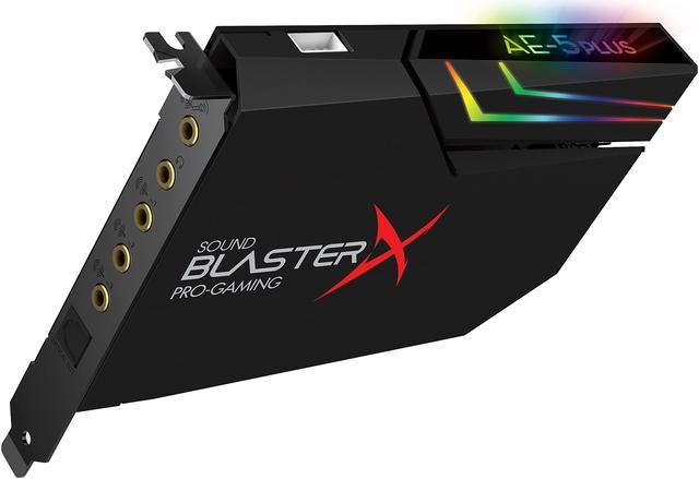 Creative Sound BlasterX AE-5 Plus SABRE32-class Hi-res 32-bit/384 kHz PCIe  Gaming Sound Card and DAC with Dolby Digital and DTS, Xamp Discrete