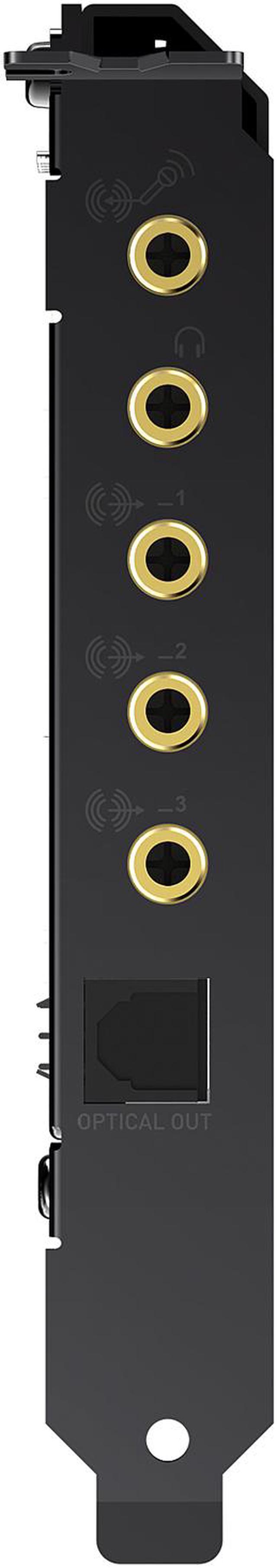 Alt view image 4 of 7 - Creative Sound BlasterX AE-5 Plus SABRE32-class Hi-res 32-bit/384 kHz PCIe Gaming Sound Card and DAC with Dolby Digital and DTS, Xamp Discrete Headphone Bi-amp, Up to 122dB SNR, RGB Lighting System