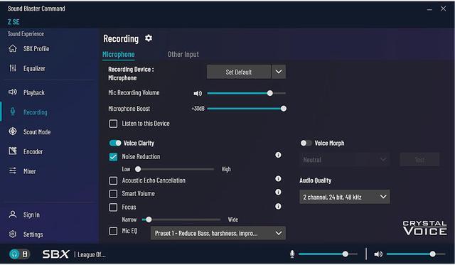 Alt view image 10 of 10 - Creative Sound Blaster Z SE Internal PCI-e Gaming Sound Card and DAC, 24-bit / 192 kHz, 116 dB SNR, ASIO, 600O Headphones Amp, Mic EQ, Discrete 5.1 / Virtual 7.1, Supports Dolby Digital Live, DTS