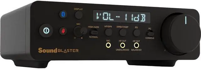 Alt view image 4 of 8 - Creative Sound Blaster X5 Hi-res External Dual DAC USB Sound Card - 7.1 Sound Channels - USB Type C - 120 dB - 3 Byte 192 kHz Maximum Playback Sampling Rate - USB - 1 x Number of Microphone