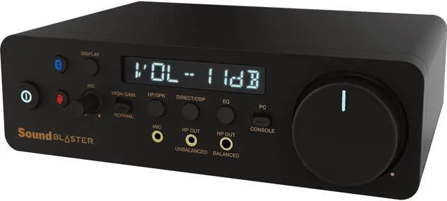 Main image of Creative Sound Blaster X5 Hi-res External Dual DAC USB Sound Card - 7.1 Sound Channels - USB Type C - 120 dB - 3 Byte 192 kHz Maximum Playback Sampling Rate - USB - 1 x Number of Microphone