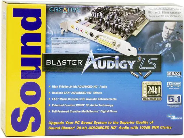 Alt view image 4 of 4 - Creative Sound Blaster Audigy LS SB0312 5.1 Channels 24-bit 96KHz PCI Interface Sound Card