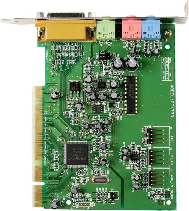 Alt view image 3 of 5 - Creative Sound Blaster 16 Pre-Amp 3000473000003 2 Channels 16-bit 48KHz PCI Interface Sound Card - OEM