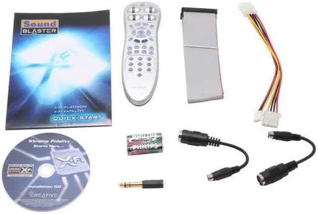 Alt view image 5 of 6 - Creative SOUND BLASTER X-Fi Fatal1ty FPS 7.1 Channels 24-bit 96KHz PCI Interface Sound Card