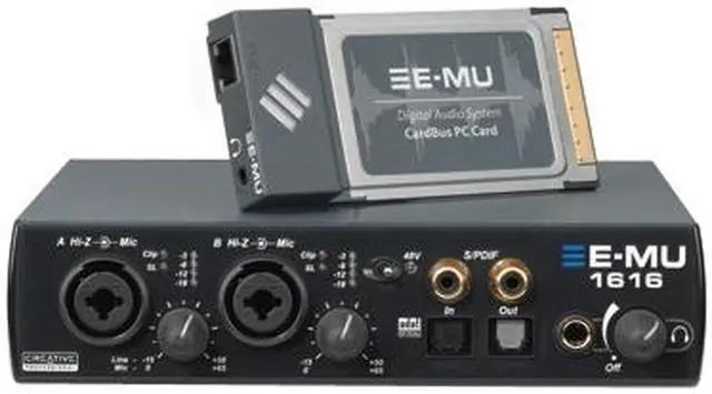 Main image of E-MU 1616 16 Channels 24-bit 192KHz CardBus Interface Audio System