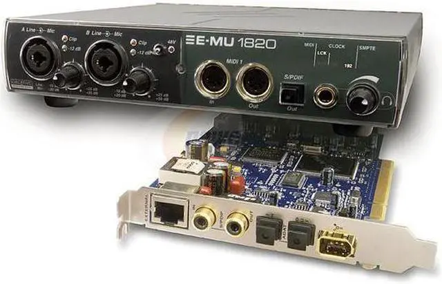 E-MU 1820 オーディオインターフェース（ジャンク扱い） E-MU 1820 Digital Audio System - Newegg.com