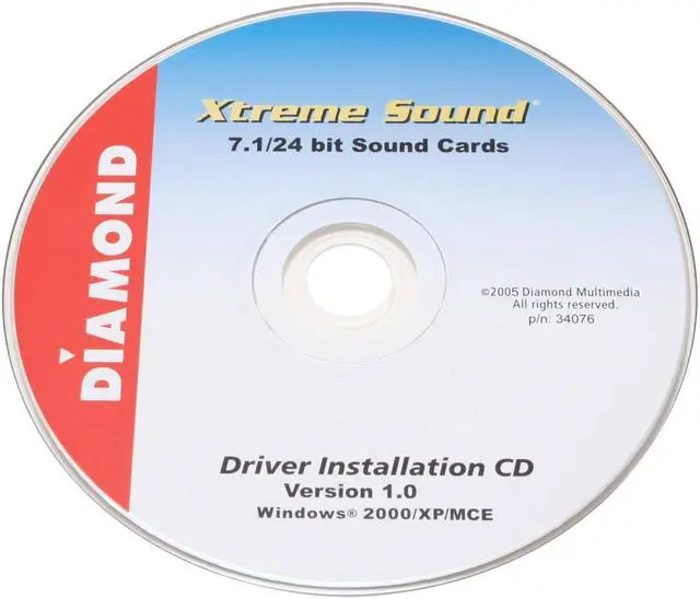 Alt view image 4 of 5 - DIAMOND XtremeSound XS71 7.1 Channels 16-bit 96KHz PCI Interface Sound Card