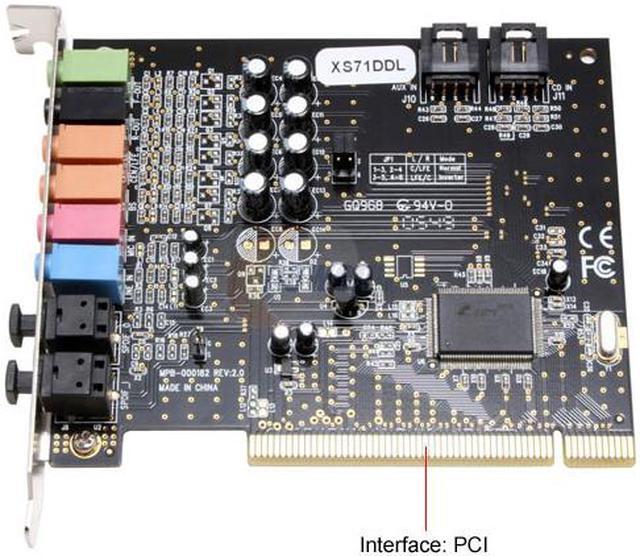 Alt view image 3 of 6 - DIAMOND XtremeSound XS71DDL 7.1 Channels 24-bit 96KHz PCI Interface Sound Card