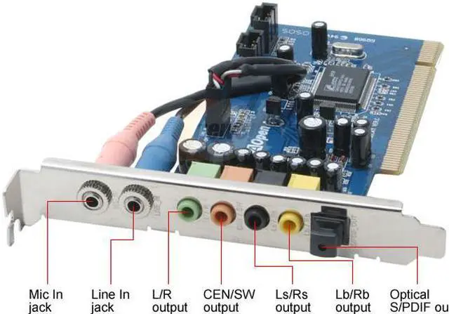 Alt view image 2 of 6 - AOpen Cobra AW870LP 7.1 Channels 24-bit 96KHz PCI Interface Sound Card