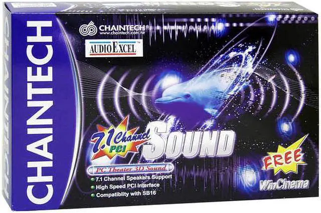 Alt view image 4 of 4 - CHAINTECH AV-710 7.1 Channels 24-bit 192KHz PCI Interface Sound Card