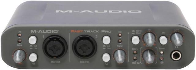 Alt view image 2 of 5 - M-Audio Fast Track Pro 4 x 4 Mobile USB Audio/MIDI Interface with Preamps