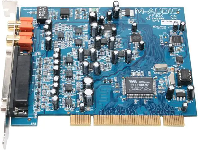 Alt view image 2 of 8 - M-AUDIO Audiophile 192 24-bit 192KHz PCI Interface High-Definition 4-In-4-Out Audio Card with Digital I/O and MIDI