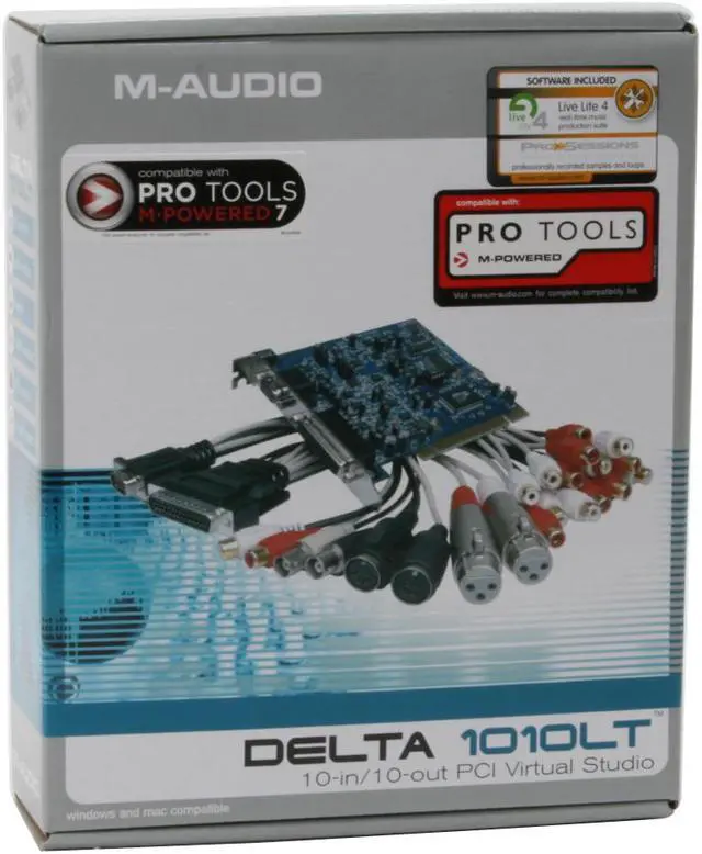 Alt view image 6 of 6 - M-AUDIO Delta 1010LT 24-bit 96KHz PCI Interface 10-In-10-Out PCI Virtual Studio