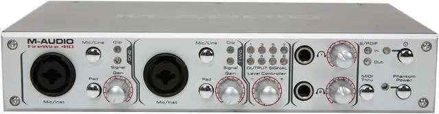 Alt view image 2 of 7 - M-AUDIO FireWire 410 7.1 Channels 24-bit 192KHz 4-In-10-Out Mobile Recording Interface
