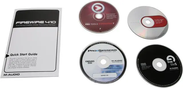 Alt view image 4 of 7 - M-AUDIO FireWire 410 7.1 Channels 24-bit 192KHz 4-In-10-Out Mobile Recording Interface
