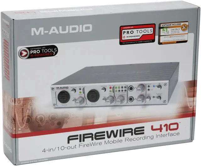 Alt view image 6 of 7 - M-AUDIO FireWire 410 7.1 Channels 24-bit 192KHz 4-In-10-Out Mobile Recording Interface