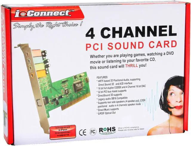 Alt view image 10 of 11 - PPA 1417v 4 Channels 16-bit PCI Interface Sound Card