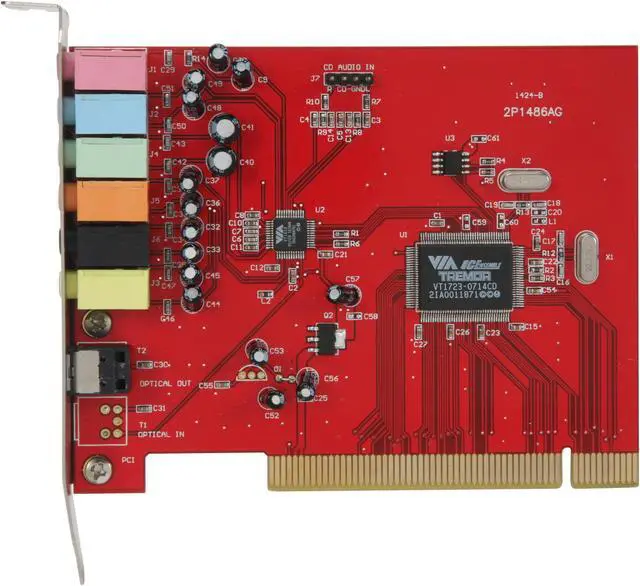 Alt view image 3 of 6 - PPA 1424V 8 Channels 24-bit 96KHz PCI Interface Sound Card