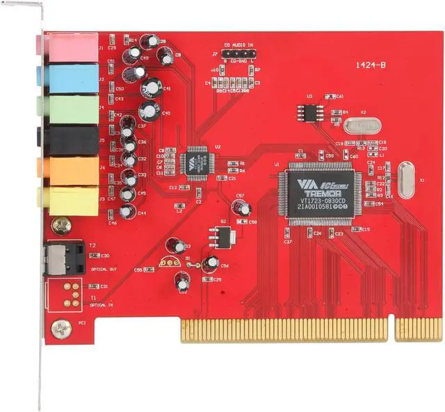 Alt view image 3 of 5 - PPA 9684D 8 Channels 16-bit 48KHz Sound Card