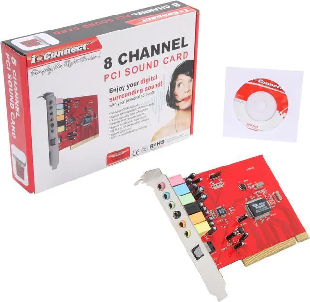Alt view image 5 of 5 - PPA 9684D 8 Channels 16-bit 48KHz Sound Card