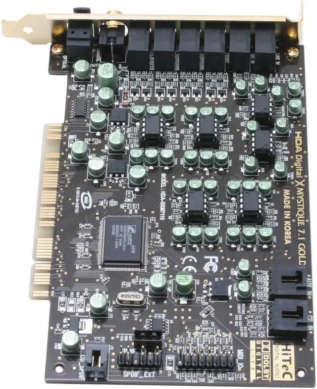Alt view image 2 of 5 - AUZEN XMYSTIQUE7.1 7.1 Channels 24-bit 96KHz PCI Interface Sound Card