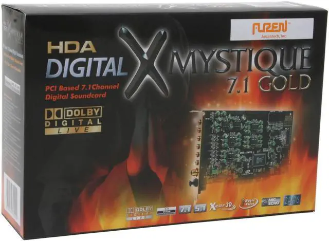 Alt view image 5 of 5 - AUZEN XMYSTIQUE7.1 7.1 Channels 24-bit 96KHz PCI Interface Sound Card