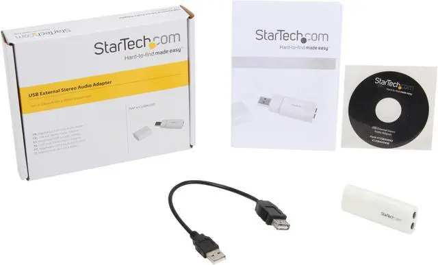 Alt view image 5 of 5 - StarTech ICUSBAUDIO USB to Stereo Audio Adapter Converter