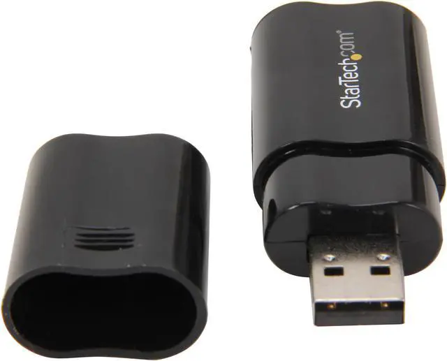 Alt view image 3 of 6 - StarTech.com ICUSBAUDIOB USB Interface Black Audio Adapter