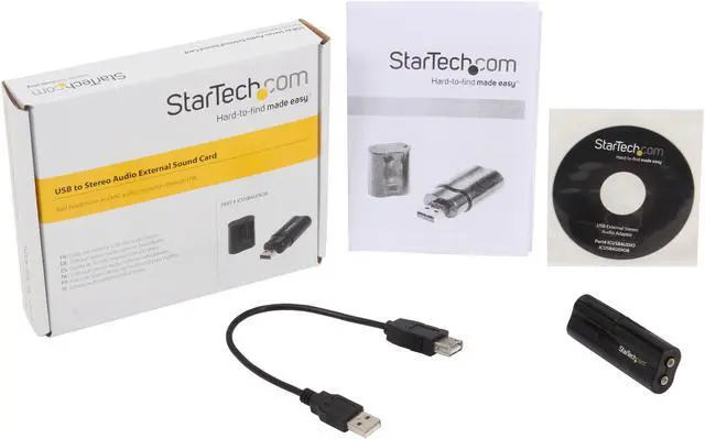 Alt view image 5 of 6 - StarTech.com ICUSBAUDIOB USB Interface Black Audio Adapter