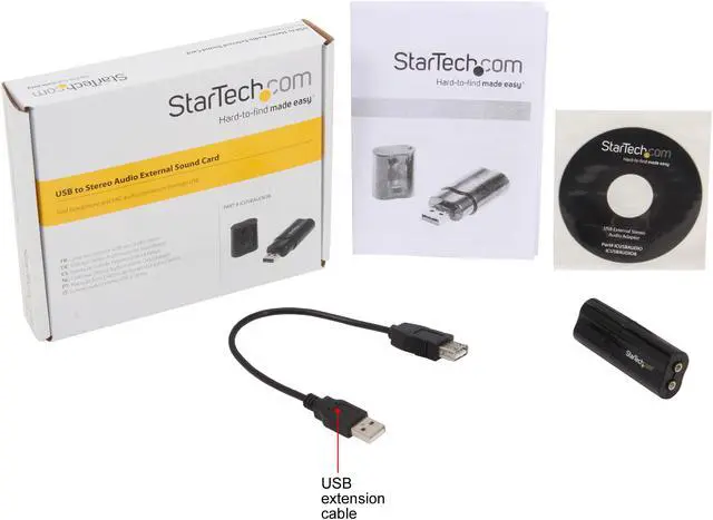 Alt view image 6 of 6 - StarTech.com ICUSBAUDIOB USB Interface Black Audio Adapter