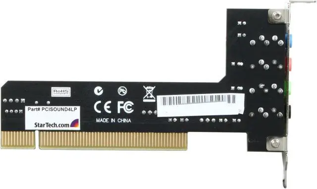 Alt view image 4 of 5 - StarTech.com PCISOUND4LP 4 Channels 16-bit 48KHz PCI Interface Low Profile Sound Card