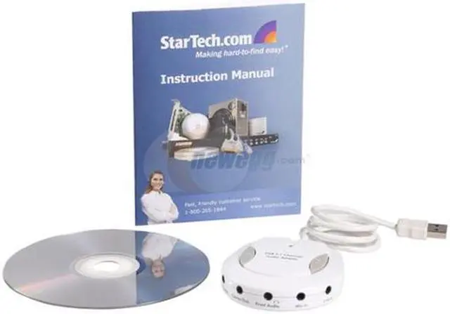 Alt view image 5 of 6 - StarTech.com USBAUDIO5CH 5.1 Channels 48KHz USB Interface Sound / Audio Adapter