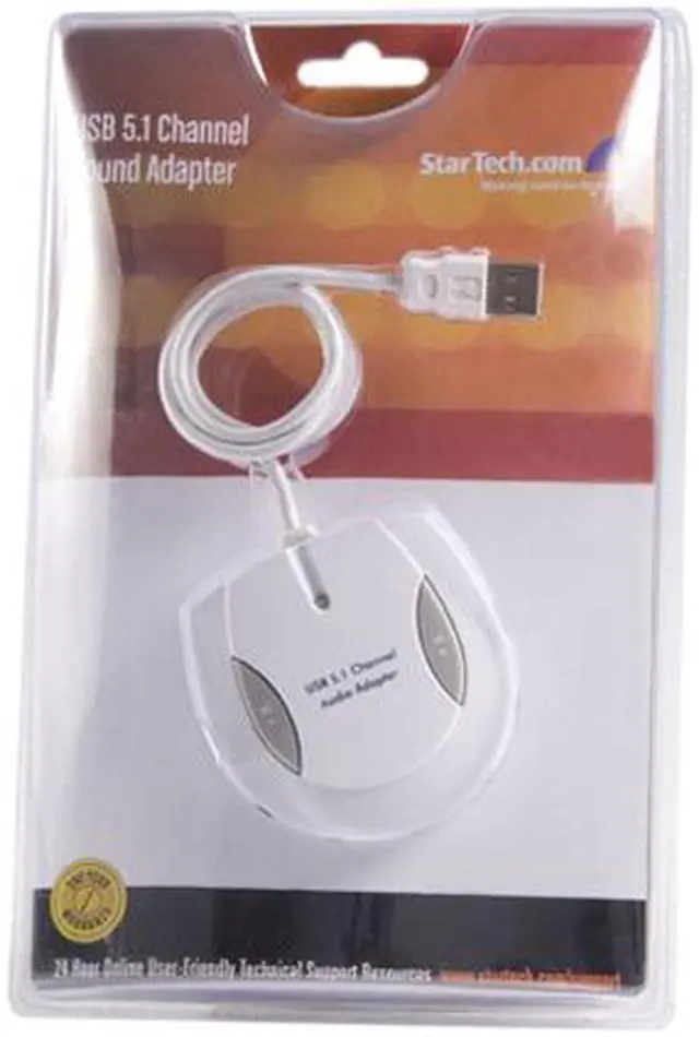 Alt view image 6 of 6 - StarTech.com USBAUDIO5CH 5.1 Channels 48KHz USB Interface Sound / Audio Adapter