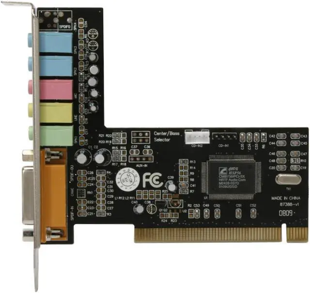 Alt view image 3 of 6 - SABRENT SBT-SP6C 5.1 Channels PCI Interface Sound Card