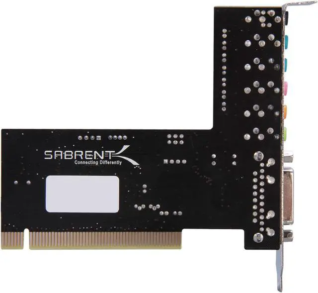 Alt view image 4 of 5 - SABRENT SND-P8CH 7.1 Channels 16/24bits 44.1k/48k/96KHz PCI Interface High-Performance Surround Sound