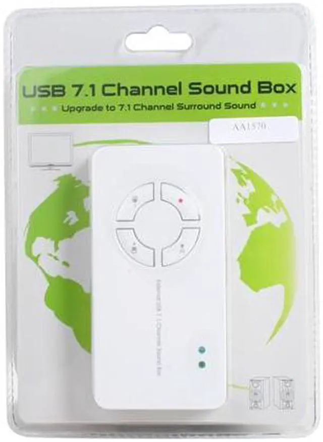 Alt view image 6 of 6 - GWC AA1570 7.1 Channels 48KHz USB Interface External USB 7.1 Channel Sound Box