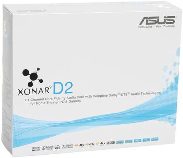 Alt view image 10 of 10 - ASUS Only Card.No Other Accessories Xonar D2 7.1 Channels 24-bit 192KHz PCI Interface Ultra Fidelity Sound Card with Complete Dolby/DTS Sound Technologies
