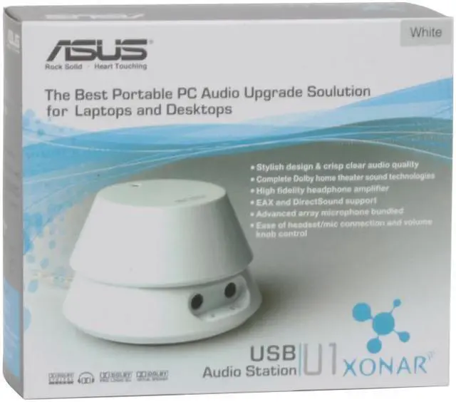 Alt view image 13 of 13 - ASUS Xonar U1 5.1 Channels 48KHz USB Interface White Audio Station