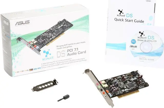 Alt view image 7 of 6 - ASUS Xonar DS 7.1 Channels 24-bit 192KHz PCI Interface Audio Card
