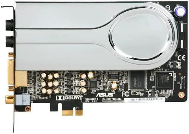Alt view image 3 of 9 - ASUS XONAR_XENSE 7.1 Channels 24-bit 192KHz PCI Express x1 Interface Sound Card