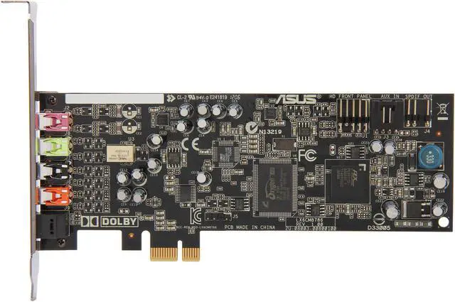 Alt view image 3 of 5 - ASUS XONAR DGX 5.1 Channels 24-bit 96KHz PCI Express x1 Interface Gaming Audio Card