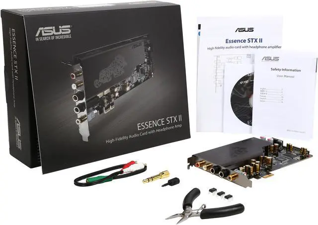 Alt view image 6 of 6 - ASUS ESSENCE STX II 24-bit 192KHz PCI Express x1 Interface Hi-Fi Quality Sound Card