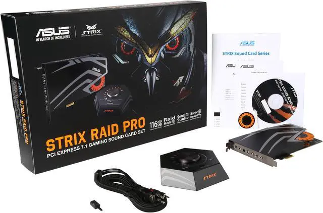 Alt view image 11 of 11 - ASUS STRIX RAID PRO 8 Channels 44.1K / 48K / 88.2K / 96K / 176.4K / 192KHz PCI Express Interface Sound Card