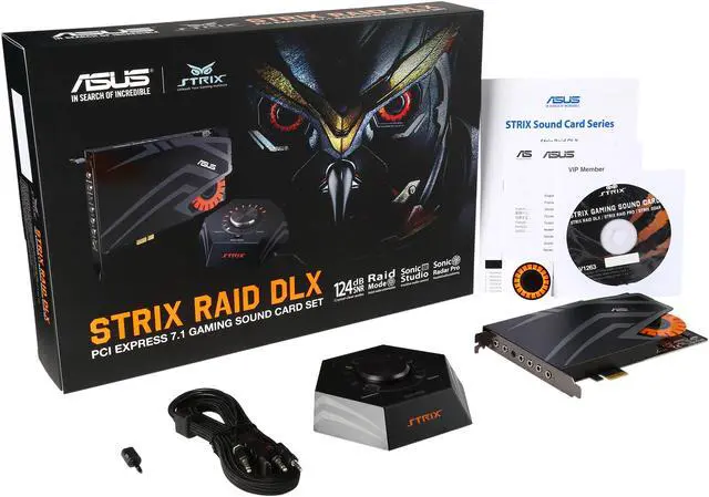 Alt view image 11 of 11 - ASUS STRIX RAID DLX 8 Channels 44.1K / 48K / 88.2K / 96K / 176.4K / 192KHz PCI Express Interface Sound Card