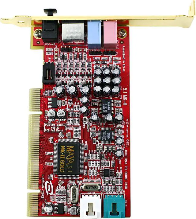 Alt view image 2 of 6 - AUDIOTRAK Maya 5.1 MK II 5.1 Channels 24-bit 48KHz PCI Interface Sound Card