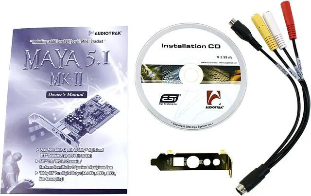 Alt view image 4 of 6 - AUDIOTRAK Maya 5.1 MK II 5.1 Channels 24-bit 48KHz PCI Interface Sound Card