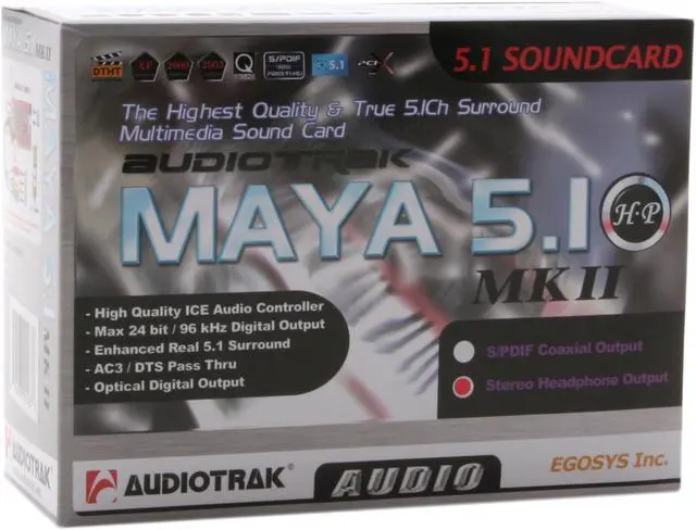 Alt view image 6 of 6 - AUDIOTRAK Maya 5.1 MK II 5.1 Channels 24-bit 48KHz PCI Interface Sound Card