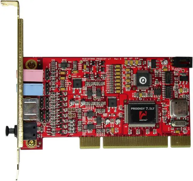 Alt view image 2 of 5 - AUDIOTRAK Prodigy 7.1LT 7.1 Channels 24-bit 16, 22, 24, 32, 44.1, 48, 88.2, 96, 176.4kHz PCI Interface Sound Card