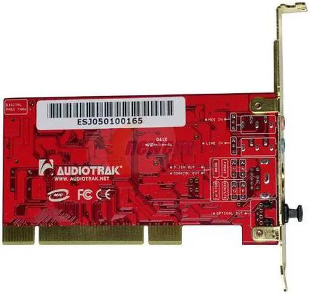 Alt view image 3 of 5 - AUDIOTRAK Prodigy 7.1LT 7.1 Channels 24-bit 16, 22, 24, 32, 44.1, 48, 88.2, 96, 176.4kHz PCI Interface Sound Card