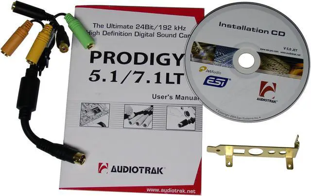 Alt view image 4 of 5 - AUDIOTRAK Prodigy 7.1LT 7.1 Channels 24-bit 16, 22, 24, 32, 44.1, 48, 88.2, 96, 176.4kHz PCI Interface Sound Card